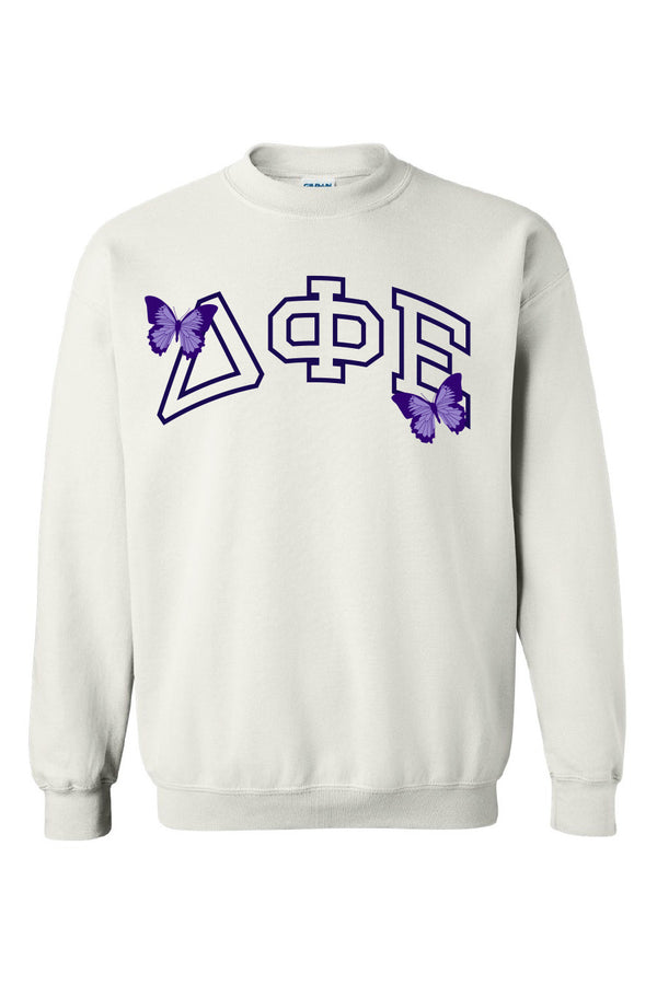 Outline Butterfly Crewneck