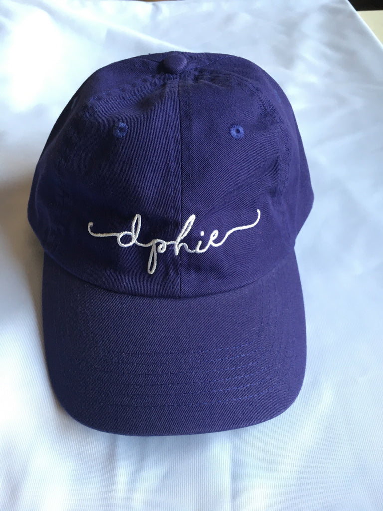 Purple Script Hat