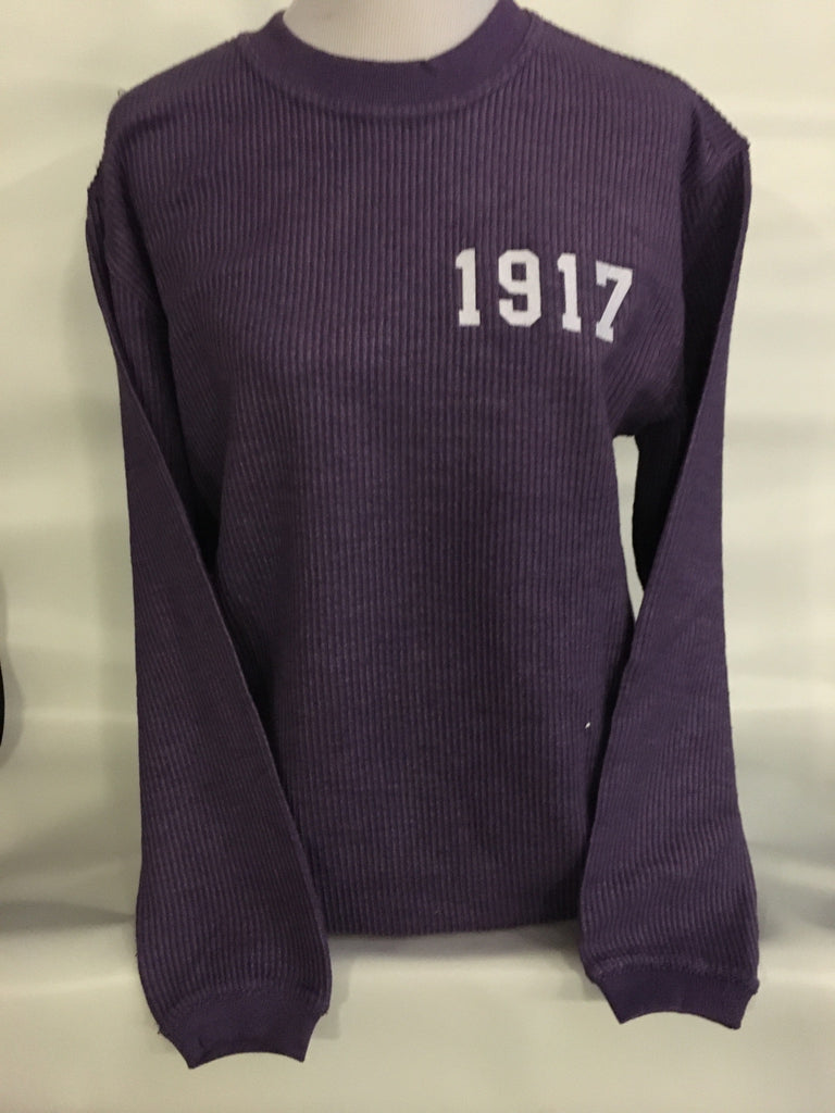 Purple 1917 Corded Crew